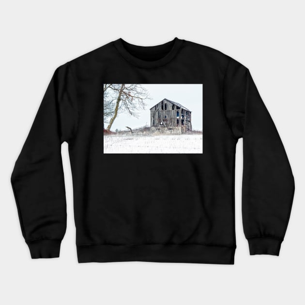 Winter Barn Crewneck Sweatshirt by Robert Alsop